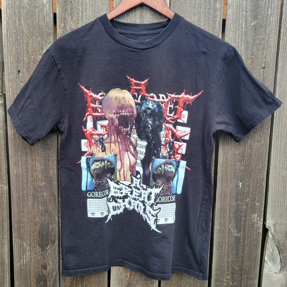 Ken Carson A Great Chaos 2024 Live Chaos Tour T-Shirt Black Small Gorecore
